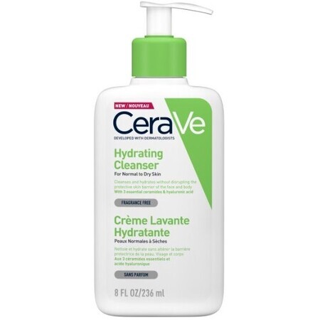 CeraVe Emulsione detergente idratante per pelle da normale a secca 236 ml