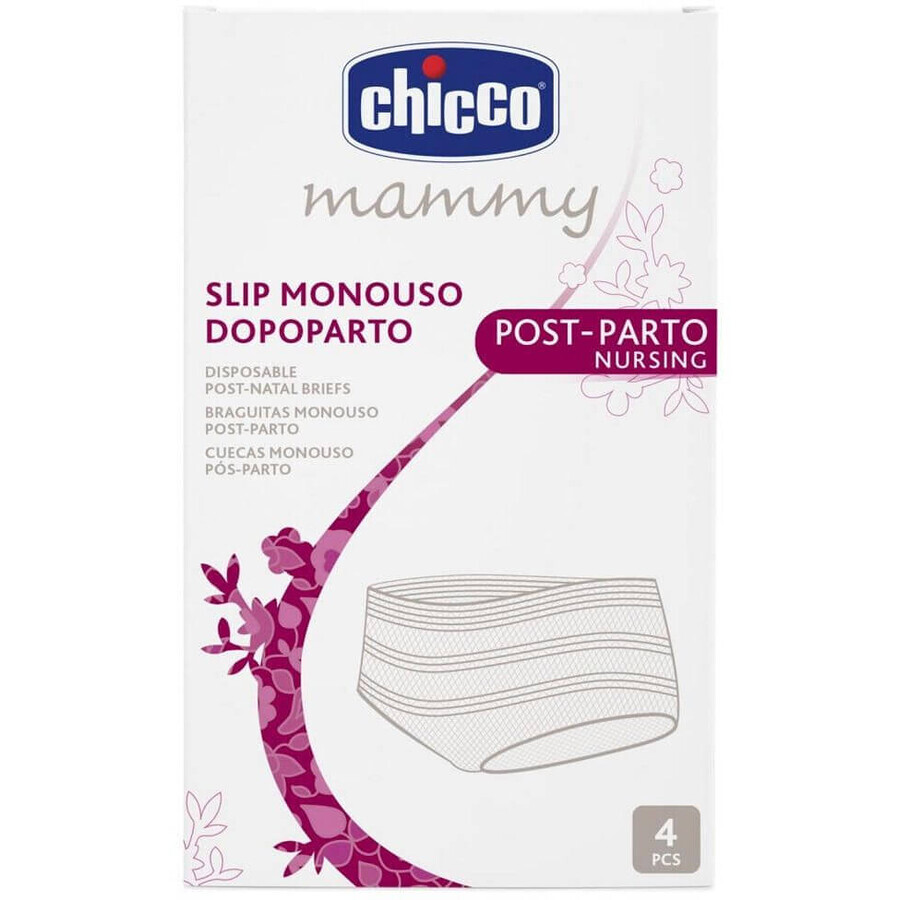 Chicco Postpartum Mesh Mesh Elastic Briefs 4 Stück