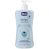 Chicco Natural Sensation haar- en lichaamsshampoo met aloë en kamille 0m+, 500 ml