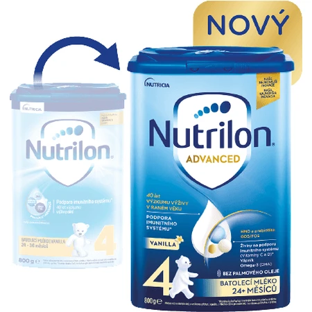 Nutrilon 4 Advanced Toddler lapte praf vanilie 800 g