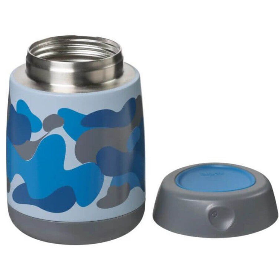 B. box Food mini thermos flask - camouflage blue 210 ml