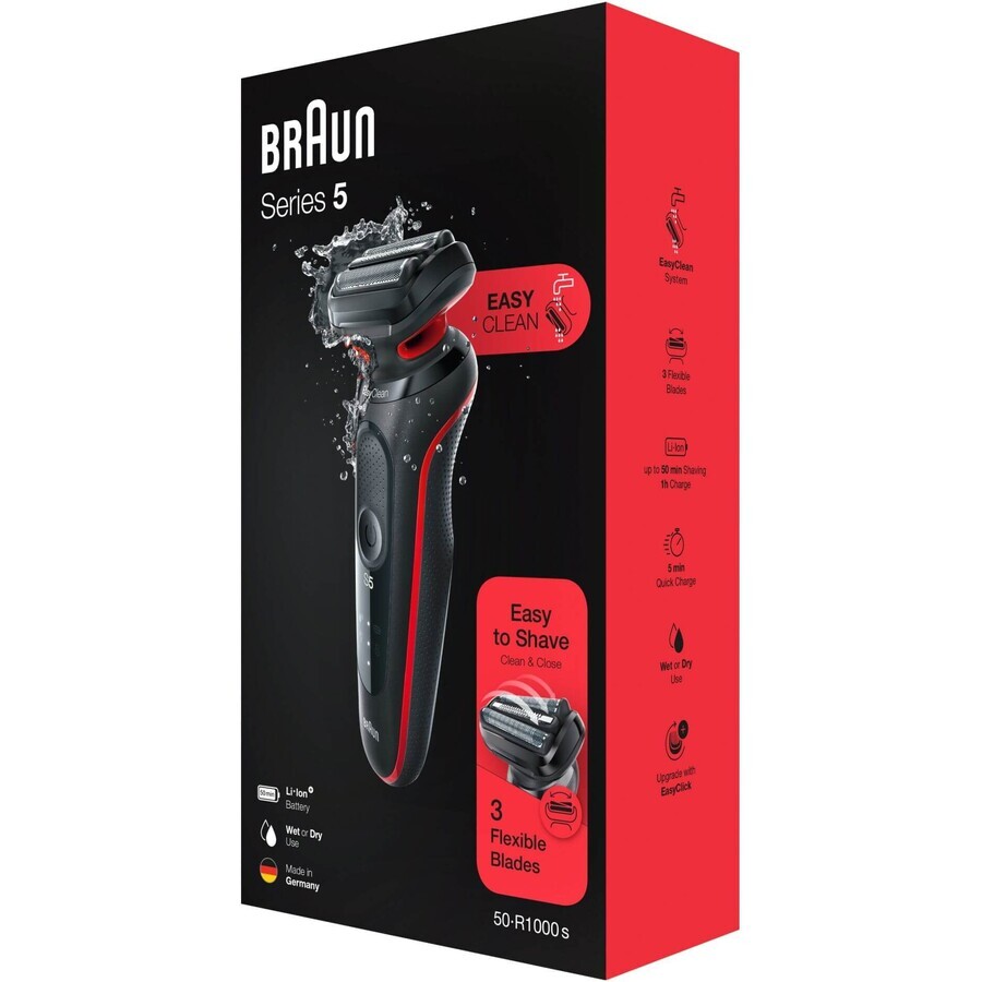 Braun Serie 5 51-R1000 Rood