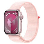 Apple Watch Series 9 GPS 41mm aluminium behuizing met sportbandje, roze