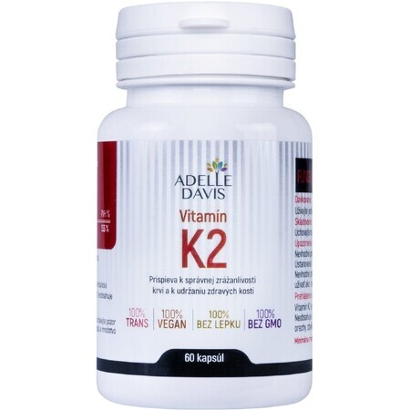 Adelle Davis Vitamine K2 100 mcg 60 gélules