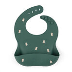 Petite&Mars Bavette en silicone Take&Match Green Dinos 6m+