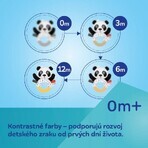 Canpol kids sensory kids hanging travel Panda Panda toy with BabiesBoo clip