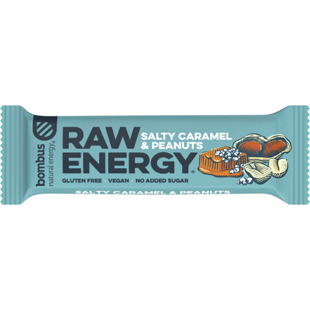 Bombus Raw Energy Karamellisiertes Salz und Haselnuss-Toffee 50 g