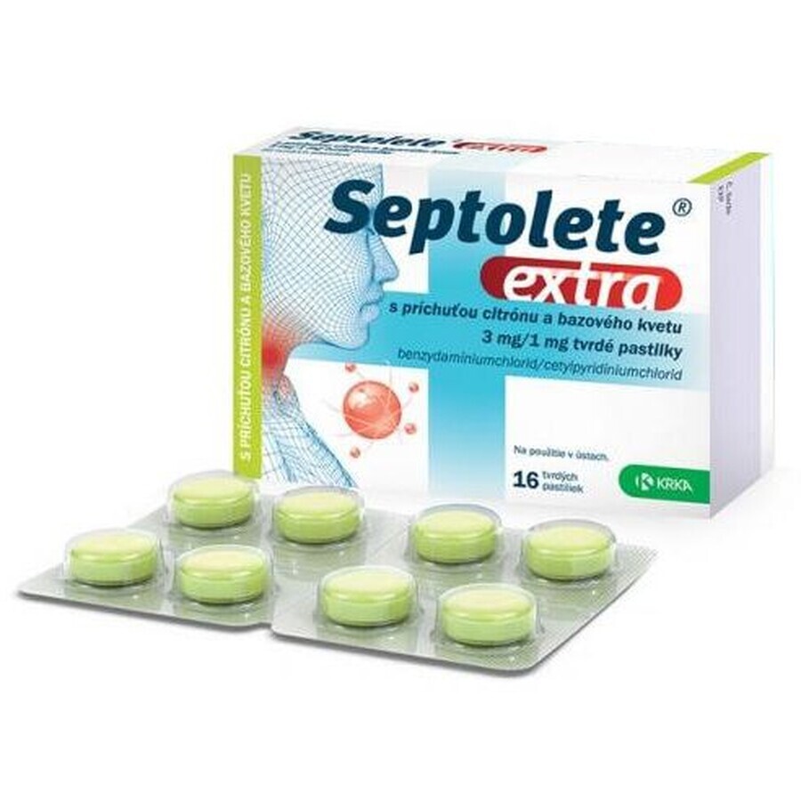 Septolete extra citron et fleur de sureau extra 16 comprimés