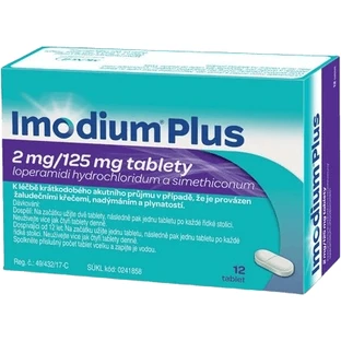 Imodium Plus 2mg/125mg 12 tablets