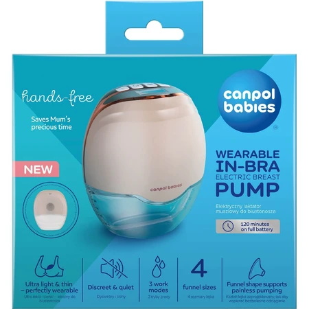 Freihändige elektrische Milchpumpe für Canpol-Baby-BH