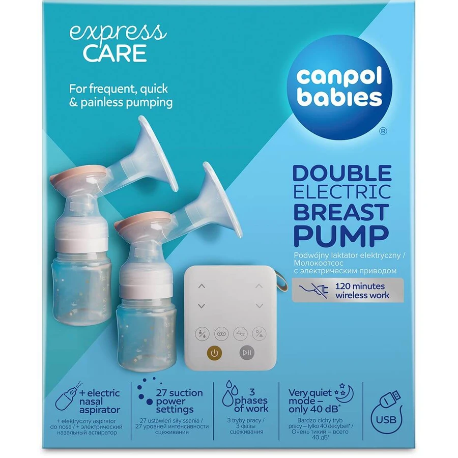 Canpol baby's Dual 2in1 elektrische borstkolf met ExpressCare neusstuk