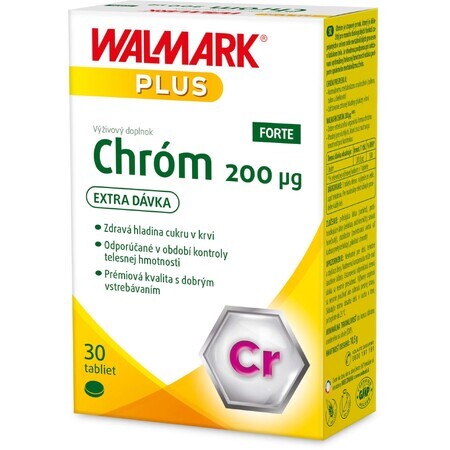 Walmark Chromium Forte 200µg 30 tablets