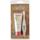 Jack N' Jill Jack N' Jill Natural Strawberry Toothpaste Set + ORGANIC Bunny Baby Toothbrush 50 g