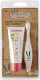 Jack N' Jill Jack N' Jill Natural Strawberry Zahnpasta Set + ORGANIC Bunny Baby Zahnbürste 50 g