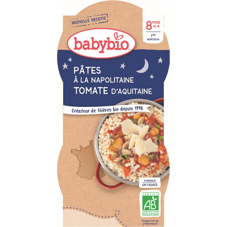 Babybio menu Goedenacht Napolitaanse pasta 2 x 200 g