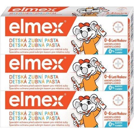 Elmex Kids Trio Toothpaste 3 x 50 ml