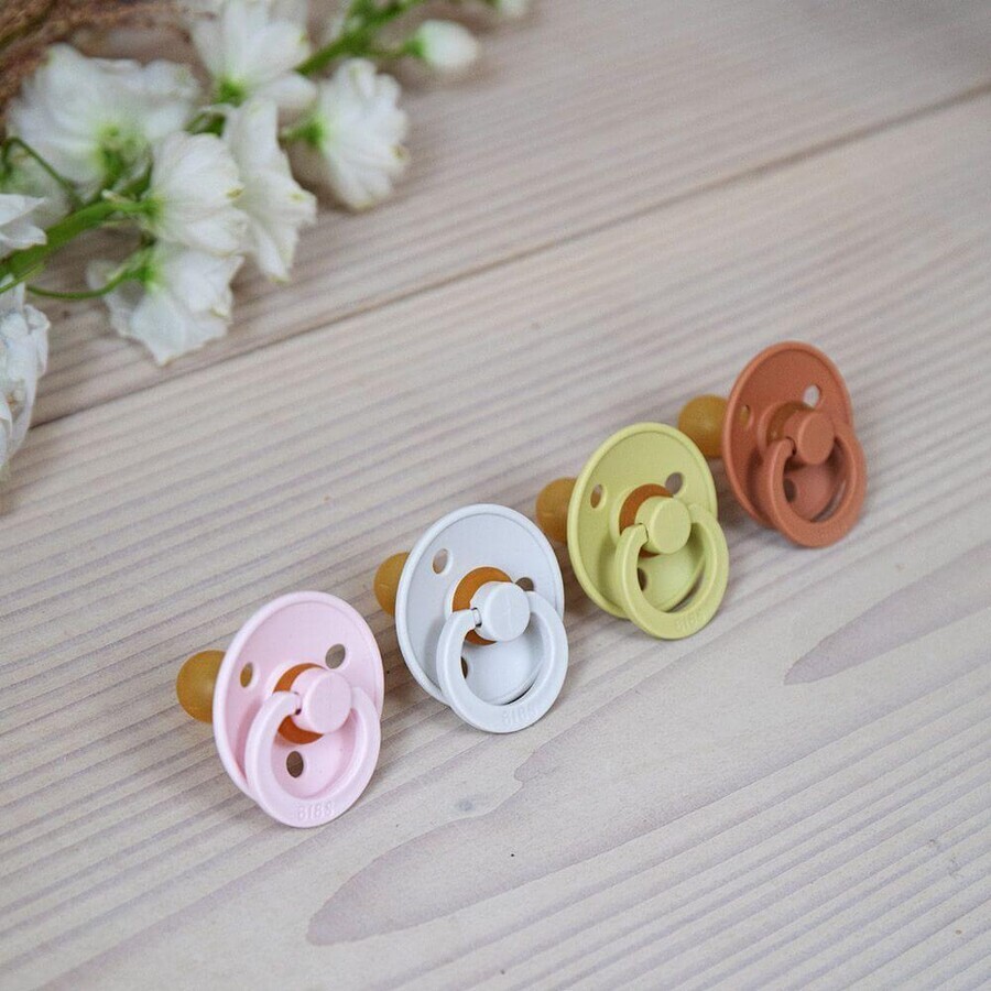 BIBS Colour natural rubber soothers, size 2, Vanilla Night/Dark Oak Night 2 pcs