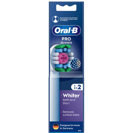 Testine di ricambio Oral-B Pro 3D White 2 pz.