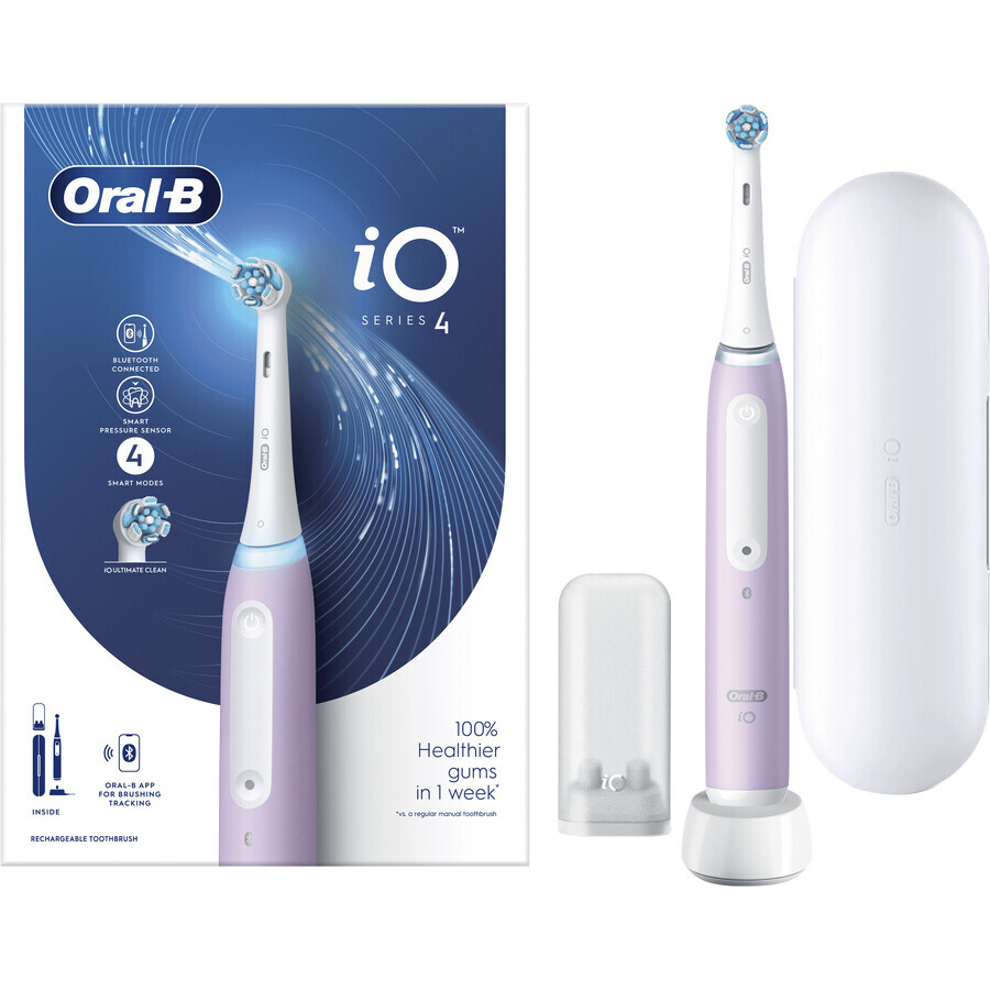 Oral-B EL.ZK iO Series 4 Lavender + support + sac de voyage