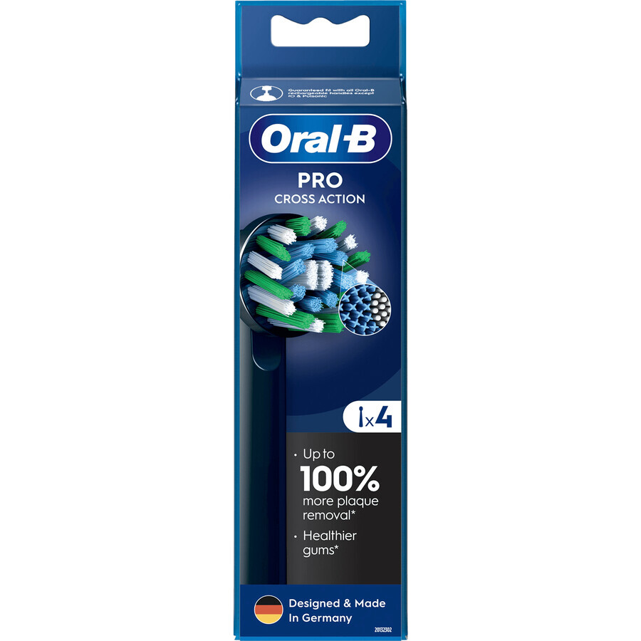 Oral-B Pro Cross Action cabezales negros 4 uds.