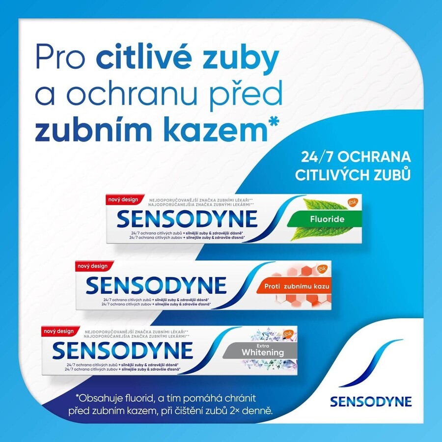 Sensodyne Fluoride Toothpaste 3 x 75 ml