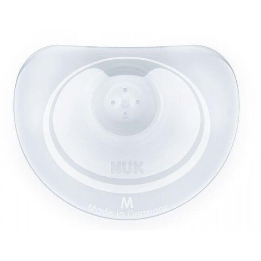 Nuk Cappucci in silicone per il seno + scatola misura. M 2 pezzi