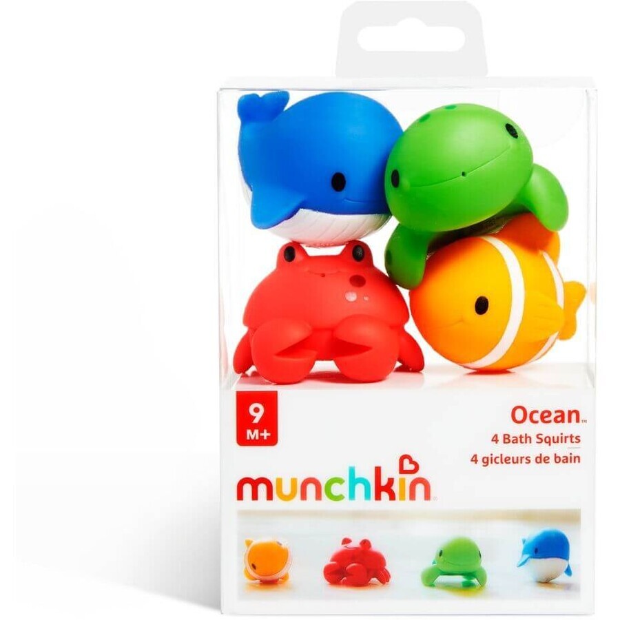 Munchkin Baño Splash Mascotas Océano 4 piezas