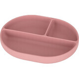 Petite&Mars Take&Match Dusty Rose 6m+ Oval silicone sharing plate