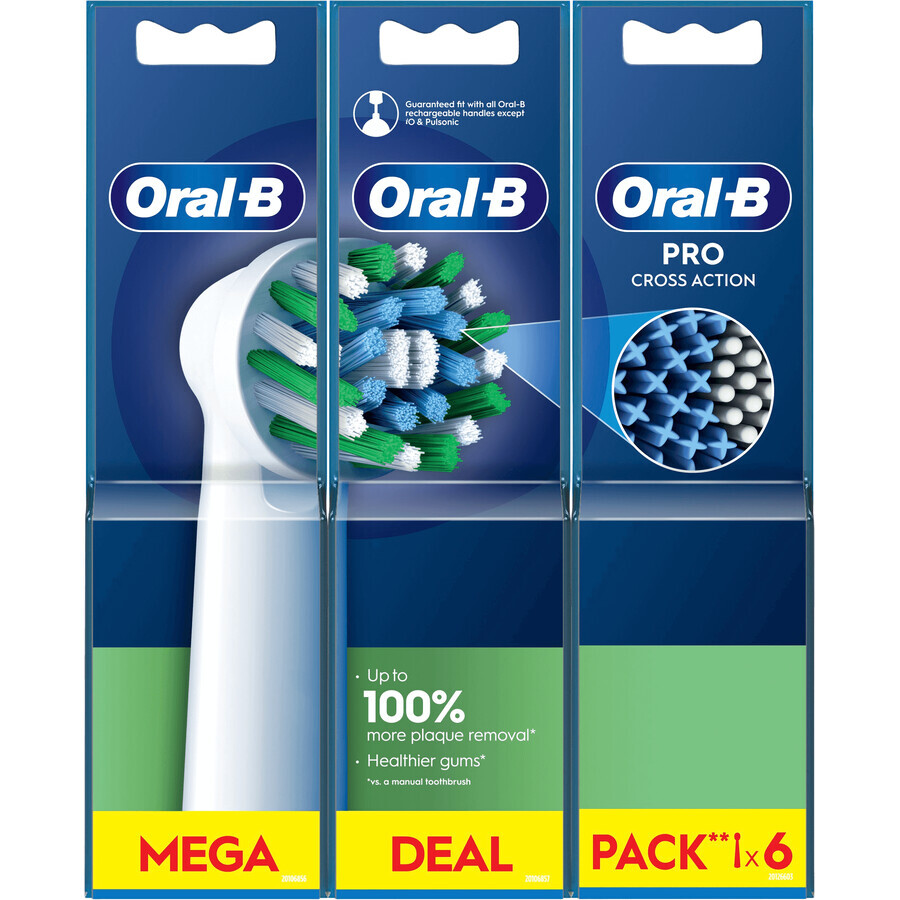 Oral-B Pro Cross Action Cabezales de recambio 6 piezas