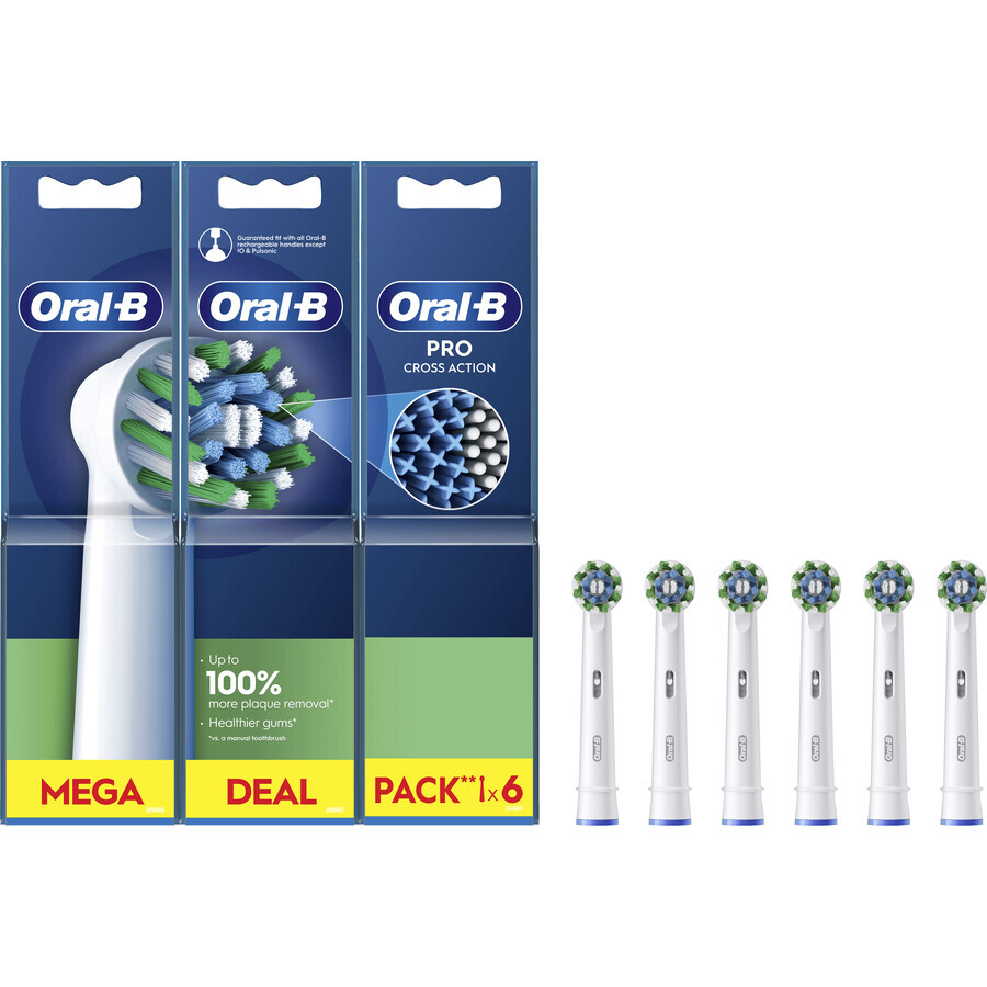 Oral-B Pro Cross Action Cabezales de recambio 6 piezas