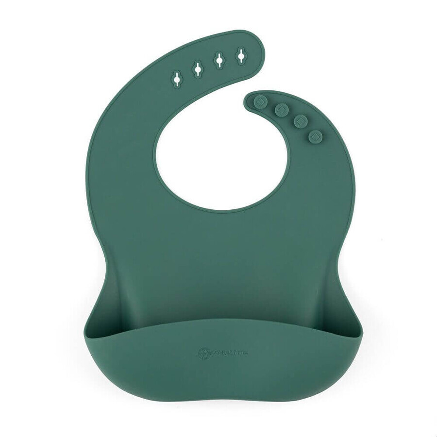 Petite&Mars Silicone bib Take&Match Misty Green Misty Green 6m+