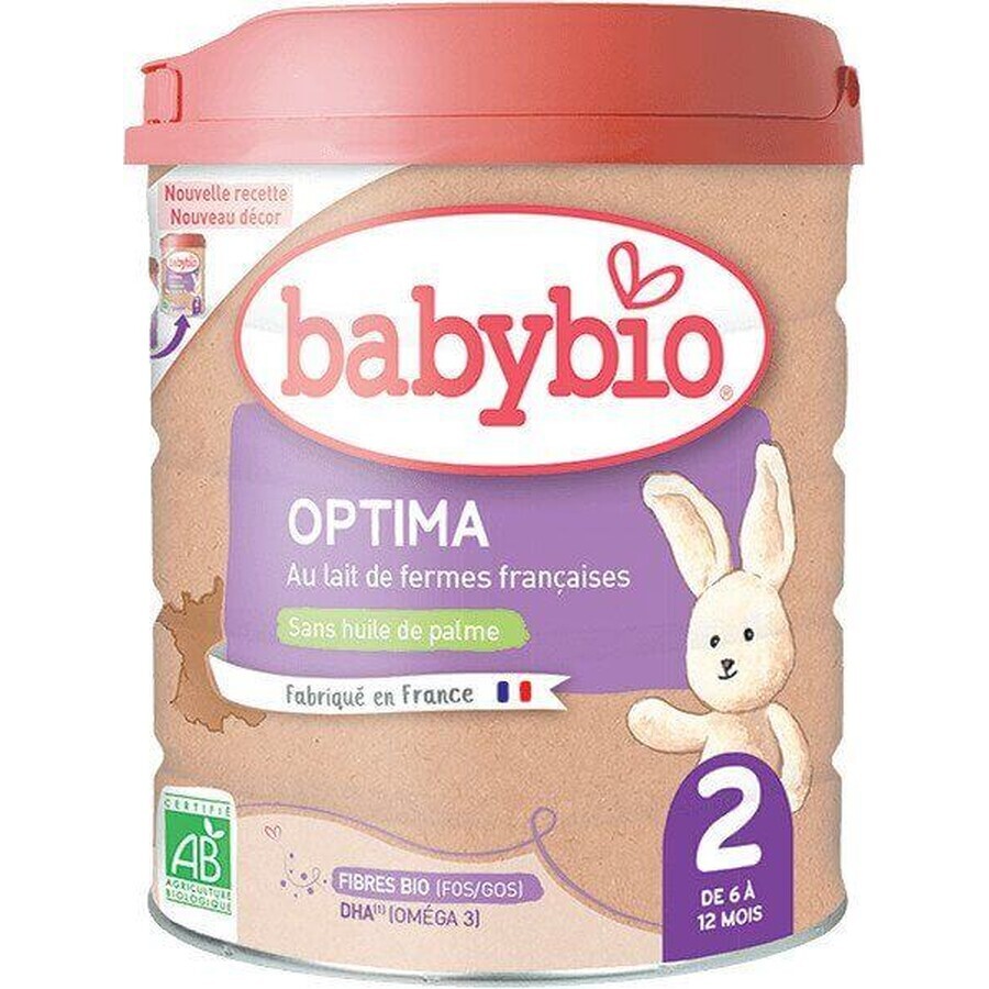 Babybio Optima 2 Fortsetzung Bio-Babymilch 800 g