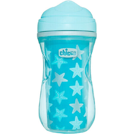 Chicco Active Thermosbeker 200 ml, turkoois, sterren 14m+