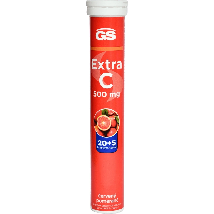 GS Extra C 500 rojo naranja 20+5 comprimidos efervescentes