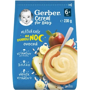 Gerber Gerber Cereali al latte Cereali alla frutta Porridge della buona notte 230 g