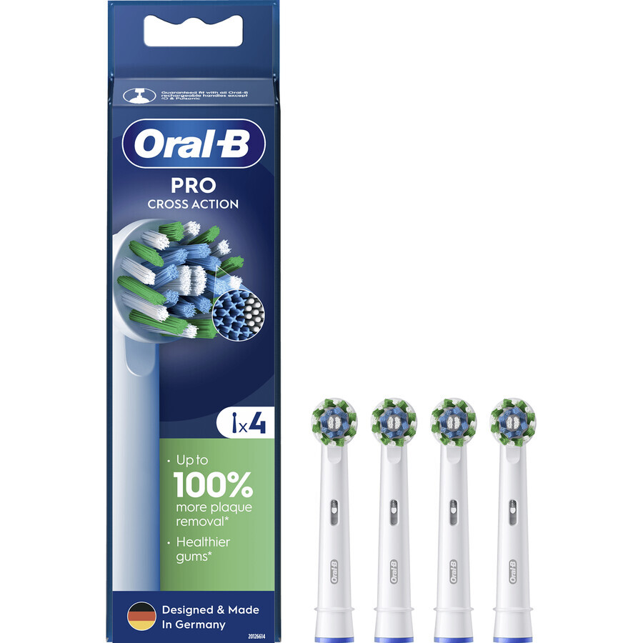 Oral-B Pro Cross Action têtes de remplacement 4 pcs