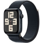 Apple Watch SE GPS 44 mm aluminium behuizing met sportlus, Midnight