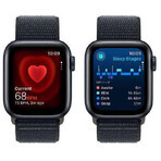 Apple Watch SE GPS 44 mm aluminium behuizing met sportlus, Midnight