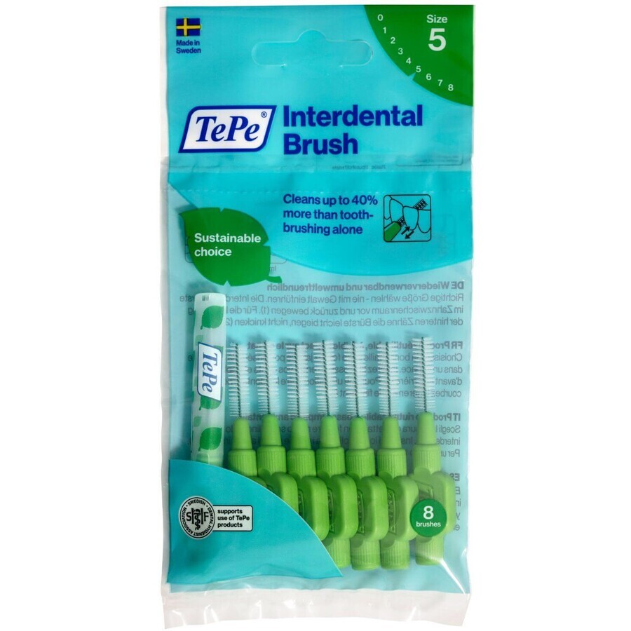 Interdentalbürsten TePe Grün 0,8 mm 8 Stück