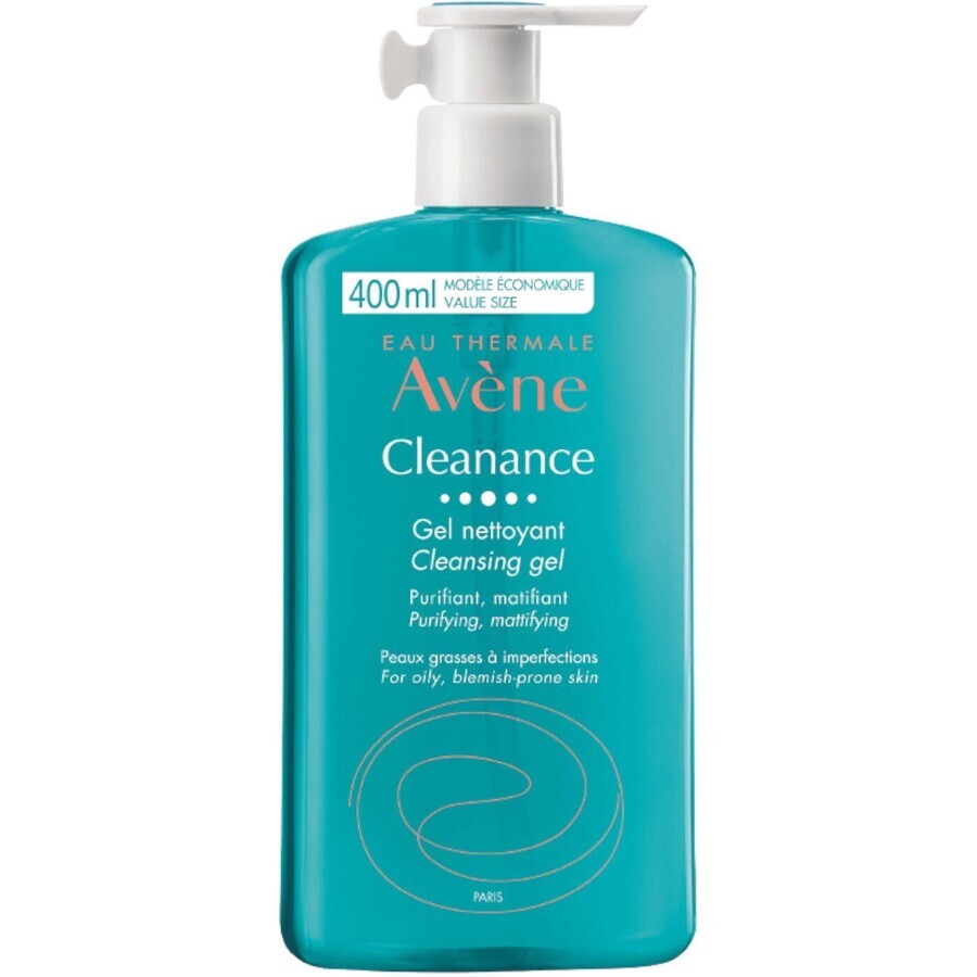 Avène Cleanance Reinigungsgel für empfindliche, zu Akne neigende Haut 400 ml