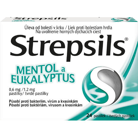 Strepsils Menthol und Eukalyptus 24 Tabletten