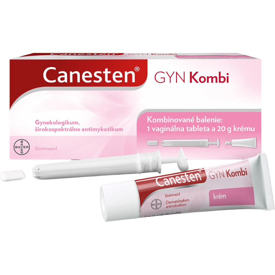 Canesten GYN Combi comprimat vaginal 500 mg + cremă 20 g