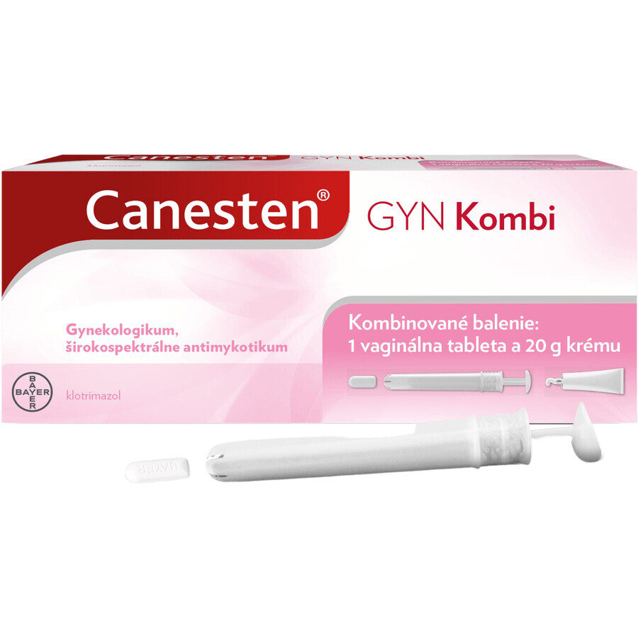 Canesten GYN Combi comprimat vaginal 500 mg + cremă 20 g