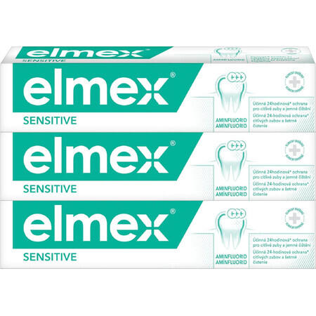 Elmex Sensitive Toothpaste for sensitive teeth 3 x 75 ml