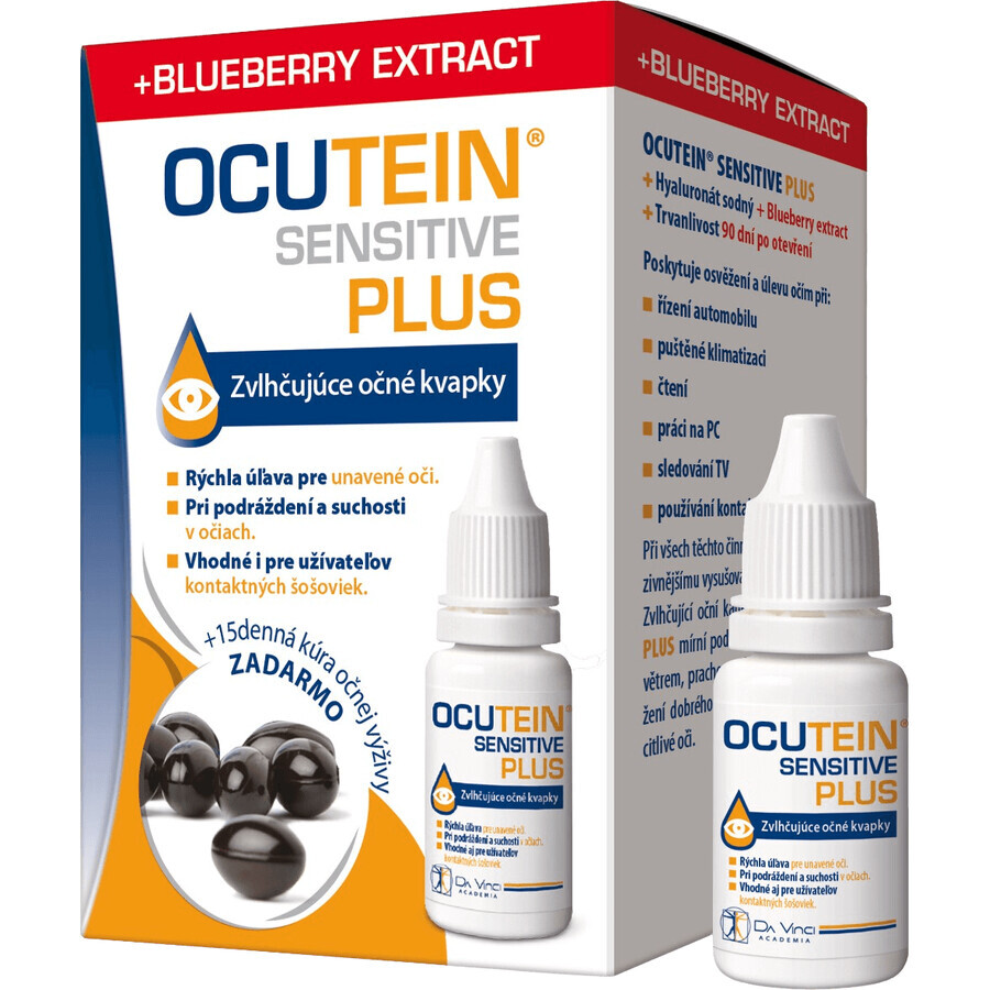 Ocutein Sensitive Plus Augentropfen 15ml + Ocutein Fresh 15 kostenlose Kapseln