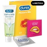 Durex SEX Pleasure MIX 40st + gel 100 ml