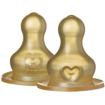 BIBS Slow-flow rubber feeding bottle 2 pcs