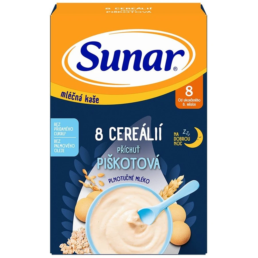 Sunar Brei mit 8 Getreidesorten für einen guten Schlaf Keks 210 g