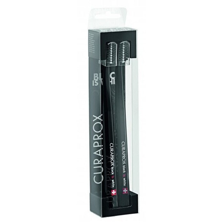 Curaprox CS 5460 Ultra Soft Toothbrushes DUO Black ist schwarz/schwarz im 2er-Pack