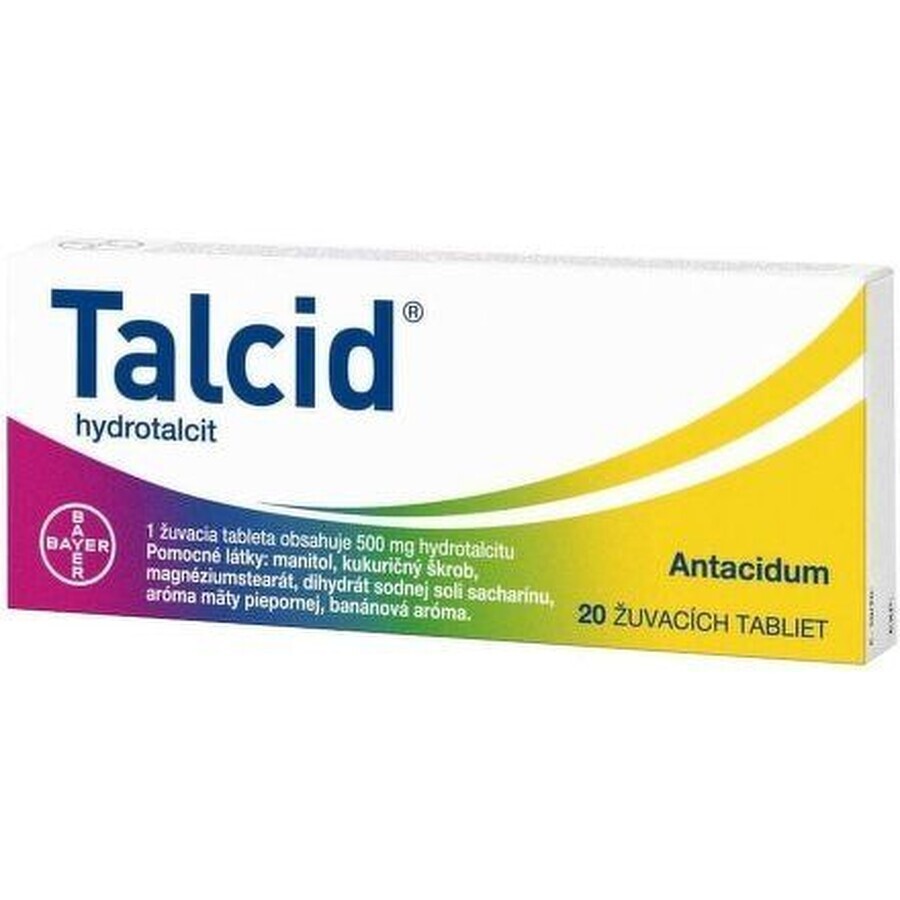 Talcid 500mg Kautabletten 50 Stück